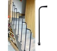 L & I Shape Staircase Balusters for Wooden Concrete Steps, Metal Handrail Single Post Iron for 1-2 Step Stairs Railing, Railing Column Kit(Posts-A 17cm (6.7"),20pcs)