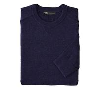 (L, Indigo Marl) Callaway Mens Plain Merino Wool Long-Sleeved Jumper
