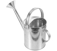 L Iron Garden Watering Can Silver Sturdy Practical