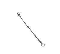 L&J Pets UK Choke Collar for Dog Training - Waterproof Handmade Cord with Safety Limiter, Durable Slip Collar - 50mm Black