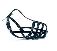 L&J Pets Uk Light Genuine leather Dog Muzzle for English Bull Terrier and other similar snout