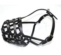 L&J Pets Uk Light Genuine leather Dog Muzzle for Staffordshire Bull Terrier Staffy, Staffie and others