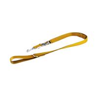 L&J Pets UK Strong Web Double Ended Police Style Adjustable Dog Training Lead - Gold 10mm