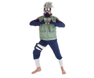 (L) Kakashi Hatake Naruto Men's Costume