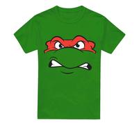 (L, Kelly Green) Teenage Mutant Ninja Turtles Mens Angry Raphael T-Shirt
