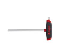 L-Key with T-Handle ComfortGrip, Hexagon MagicRing® with Side Drive, matt Chrome-Plated - 334DSR ComfortGrip 8,0 x 200 mm