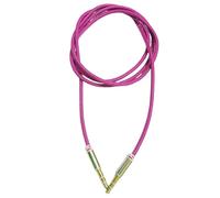 L&L® 3.5mm Nylon Stereo Jack To Jack Audio Headphone Aux Cable Lead for iPhone ipod (Hot pink)
