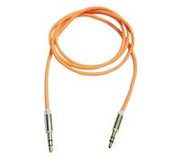 L&L® 3.5mm Nylon Stereo Jack To Jack Audio Headphone Aux Cable Lead for iPhone ipod (Orange)