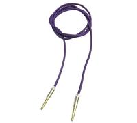 L&L® 3.5mm Nylon Stereo Jack To Jack Audio Headphone Aux Cable Lead for iPhone ipod (Purple)