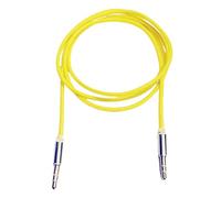 L&L® 3.5mm Nylon Stereo Jack To Jack Audio Headphone Aux Cable Lead for iPhone ipod (Yellow)