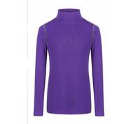 L&L® Boys Kids Children Compression Baselayer Thermal Shirt Top Long Sleeve Skins UK (Normal Neck Age 6-8, Purple)