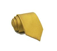 L&L® Hand made Mens wedding event prom party plain checks necktie tie Sparkly UK (Golded)