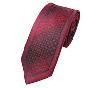 L&L® Hand Made Premium Woven black ribbon frame Paisley Jacquard Tie Wedding Event UK (Wine red)