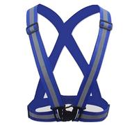 L&L® Hi Viz Vest High Vis Safety Visibility Waistcoat Jacket Reflective Belt UK (Blue)