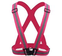 L&L® Hi Viz Vest High Vis Safety Visibility Waistcoat Jacket Reflective Belt UK (Hot pink)