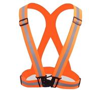 L&L® Hi Viz Vest High Vis Safety Visibility Waistcoat Jacket Reflective Belt UK (Orange)