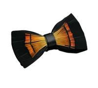L&L® MENS BOYS PRE-TIED FEATHER BOW TIE CLIP PEACOCK BIRD Pheasant Gift Box Christmas (2)