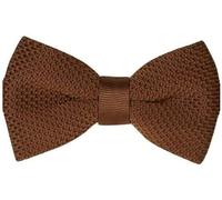 L&L® MENS BOYS PRE-TIED WEDDING EVENT PROM KINTTED BOW TIE CLIP UK SELLER (Brown)