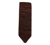 L&L® Men's Hand made Knit Knitted Tie Slim Woven Pointed Striped block (Maroon)