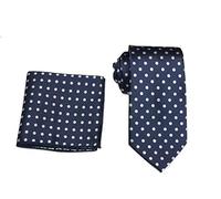 L&L® Men's Woven Polka Dot Tie Hanky Handkerchief Pocket Square Set
