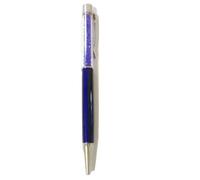 L&L®New Quality Crystal Ballpoint Pen with Crystal Elements PENS +Refill+Pouch Bag Gift (Blue.)