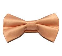 L&L® Peach pink Collection Woven Paisley Jacquard Knitted Satin Tie (Bow tie)
