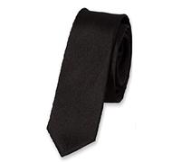 L&L® Plain Satin Black Tie Workwear Security Doorman Bouncer Funeral (Standard 9cm Wide)