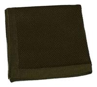 L&L® Premium Hand Made Men Square Knitted Wedding Event pocket Hanky Handkerchief UK (Olive)