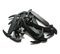 L&L® Silicone No Tie Elastic Shoe Lace Trainer Adult Kids Shoes Shoelaces UK (Kid, 12 pcs Black)