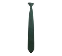 L&L® Smart Men's Clip On Pre tied Knit Knitted Tie Slim Woven Silky Pointed Bottom (Dark green)