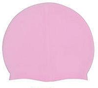 L&L® Unisex Swimming Pool Cap Silicone Swim Hat Waterproof School kid adult (Pink)