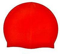 L&L® Unisex Swimming Pool Cap Silicone Swim Hat Waterproof School kid adult (Red)