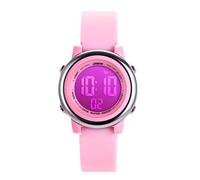 L LAVAREDO Kids Watches Girl Watches Ages 3-12 Sports Waterproof 3D Cute Cartoon Digital 7 Color Lights Wrist Watch for Kids, JellyPink-new, Digital