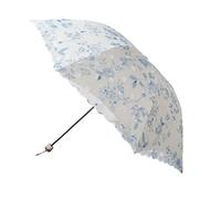 L-Lei Sun Umbrella Ladies Parasol Ladies Embroidered Lace Double-Deck Anti-UV Parasol Umbrella Sun/Rain/Snow Folding Umbrella