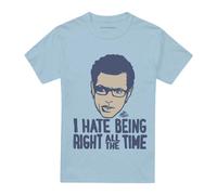 (L, Light Blue) Jurassic Park Unisex Adult Ian Malcolm T-Shirt