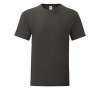 Fruit of the Loom Mens Iconic T-Shirt (Pack of 5) (Light Graphite Grey) - Multicolour - Size Large