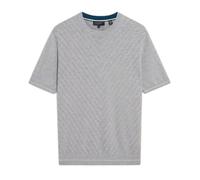(L, Light Grey) Ted Baker Mens Stitched T-Shirt