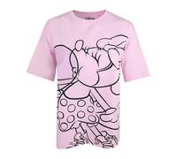 (L, Light Pink) Disney Womens/Ladies Minnie Mouse Bubblegum Slouch T-Shirt