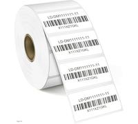 L LIKED 1" x 2" Removable Direct Thermal Labels with Perforated Lines, Water and Oil Resistant, Compatible with Rollo, Zebra Desktop Printers and More (1 Roll, 1300 Labels)