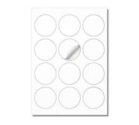 L LIKED 150 Sheets A4 60mm Round Sticker Labels (1800 Labels)
