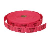 L LIKED 2000 Raffle Tickets,Single Rolls, Admit One,Consecutive Numbers Ticket for Events, Entry, Class Reward, Carnivals & Prizes- Red (1 of 4 Colors)