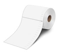 L LIKED 220 PCS 4"x6" Thermal Shipping Labels, Perforated White, Strong Adhesive Direct Thermal Labels(1 Roll), Compatible with DYMO 4XL 1744907,Zebra, Rollo, Jadens, Nelko