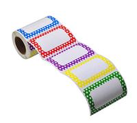L LIKED 250 Pcs 89x57mm Colorful Plain Star Name Tag Labels