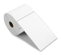 L LIKED 4" x 6" Direct Thermal Blank Permanent Adhesive Shipping Labels, 450 per roll - Compatible with Zebra 2844 ZP-450 ZP-500 ZP-505 Printer (1 roll - 450 Labels)