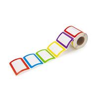 L LIKED 500 Pcs 89x57mm Colorful Plain Blank Name Tag Labels