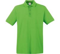 Fruit of the Loom Men's Premium Short Sleeve Polo Shirt, Lime, Large