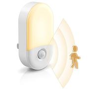 L LOHAS LED Motion Sensor Night Light, 2Pack, Motion Activated Night Light, Night Lights Plug into Wall Motion Sensor, 3000K Warm White, Adjustable Brightness 30/60LM, for Kids Adults Bathroom Bedroom