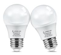 L LOHAS LED Refrigerator Light Bulb, 40W Equivalent 120V A15 Fridge Waterproof Bulbs, 5W E26 Medium Base Daylight White 5000K for Freezer Home Kitchen Lighting, Non-dimmable, 2 Pack