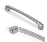 L&lonpa 10 Pack Brushed Satin Nickel Cabinet Pulls 128mm Hole Center Solid Zinc Alloy Drawer Handles Modern Kitchen Bathroom Bedroom Cabinet Hardware
