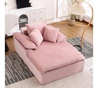 L Loun Chair 177x122cm, No-e Design, Armrest Sofa Bed for Reading & Relaxat, Easy Assembly-Free Sofa for Living Room & Office
